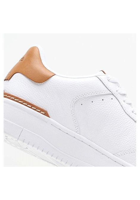Scarpe Polo Ralph Lauren Masters Court Bianco Marrone Uomo RALPH LAUREN | Sneakers | 809923071-002